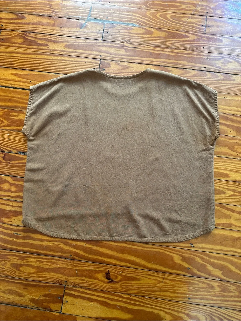 Only Child Raw Silk Alta Top in Ochre, M/L